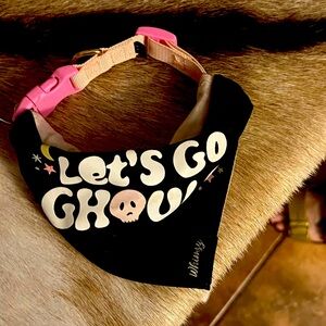 Black and Pink Dog Bandana Collar